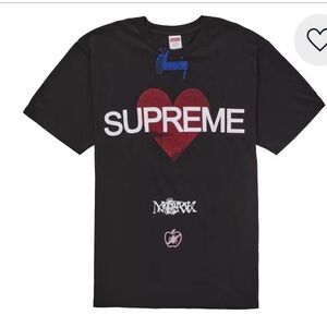 Supreme Black Announcing Tee M